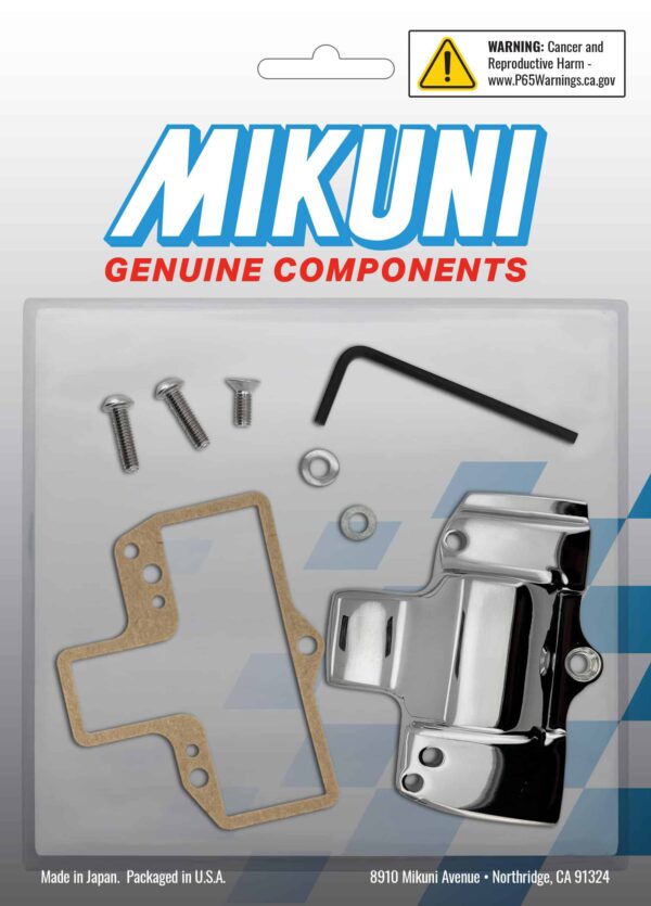 Mikuni Chrome Top Carburetor Cover without Mikuni Logo